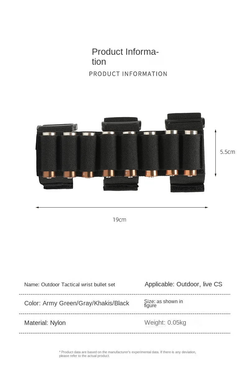 Hunting Tactical Cartridge Bandolier Shell Firearm Ammo Bullets Pouch Bags(Bulk 3 Sets)