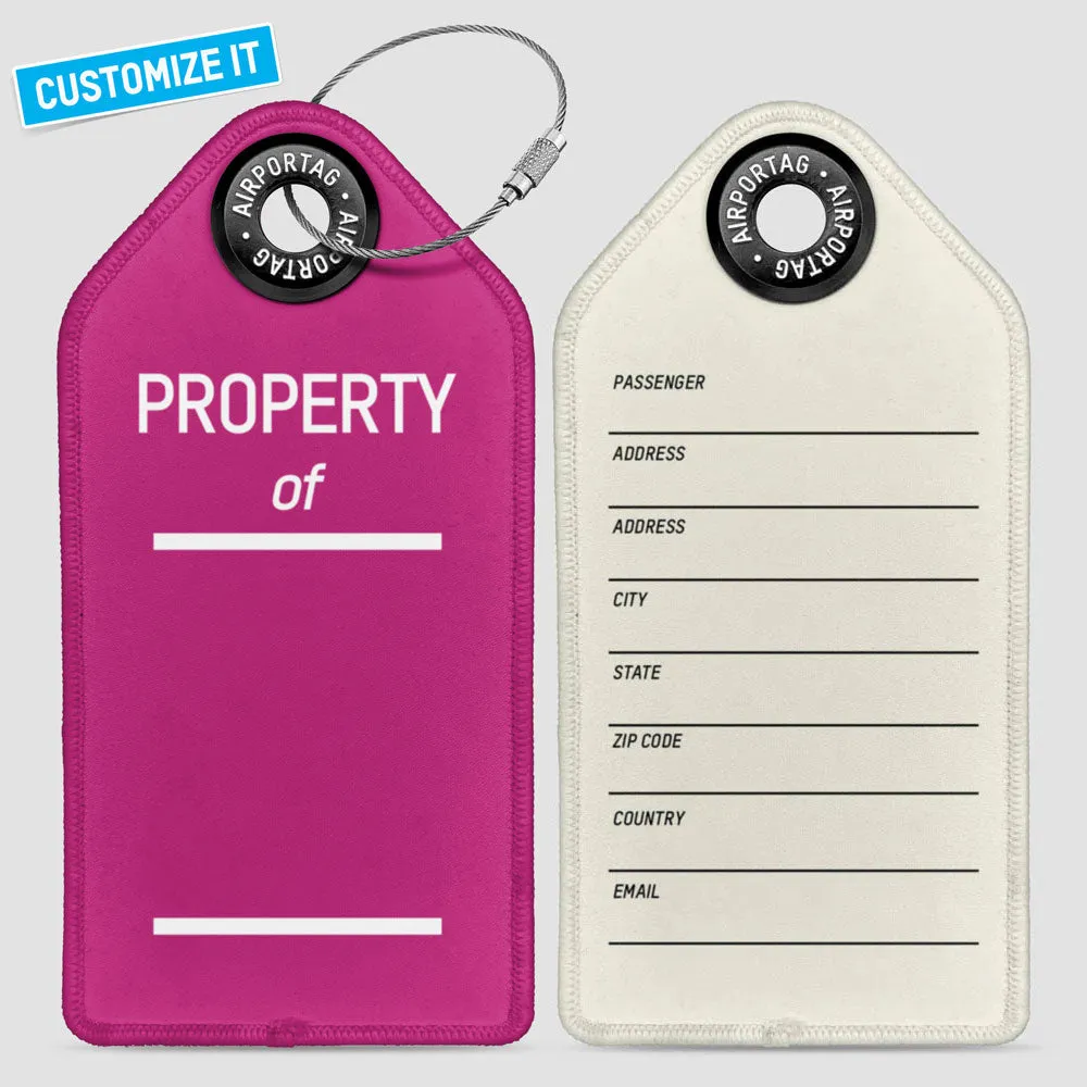 Property Of - Luggage Tag